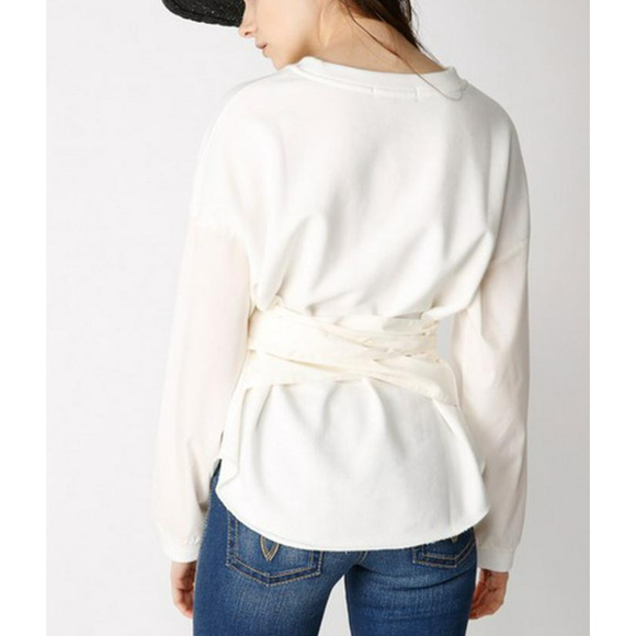 MOUSSY Shash Belt Sweatshirt Army Green Size Small - Picture 13 of 14